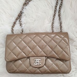 Authentic Chanel 3 Medium Patent Flap Bag